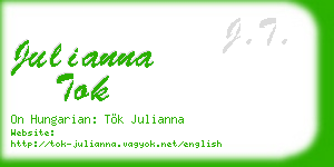 julianna tok business card